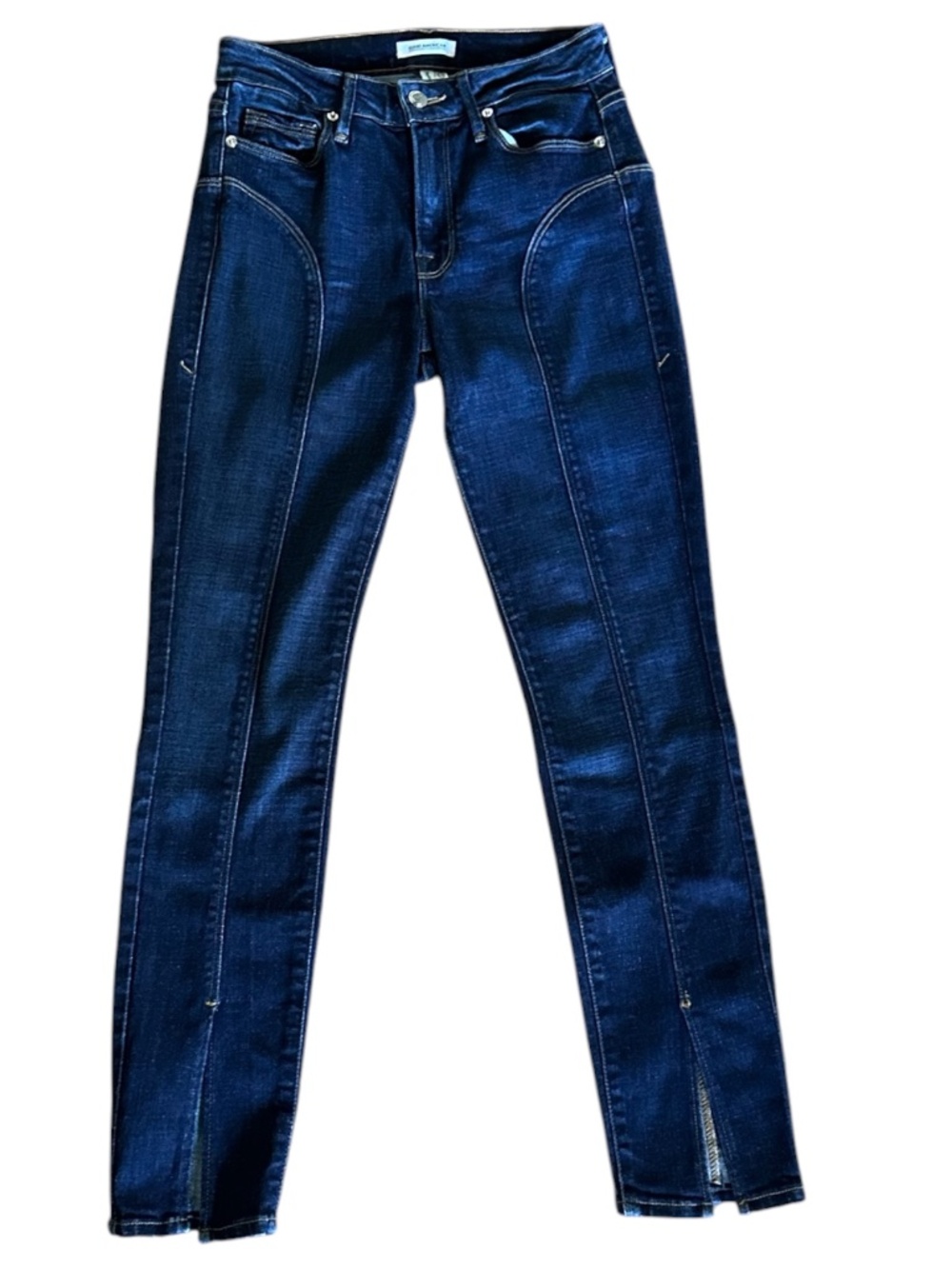 Good American Good Legs Skinny Jeans 0/25 Dark Wash Stretch Denim NWOT